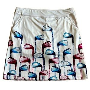 CORAL BAY FLAT FRONT GOLF SKORT SIZE SMALL